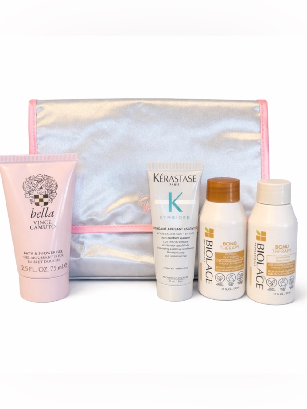 Kerastase, Biolage Haircare Minis + Vince Camuto Shower Gel & Travel Bag